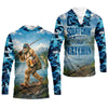 Maxcorners Gone Squatchin And Catchin - Bigfoot Fishing Shirt, Fishing UPF Shirts, Funny Fishing Shirt