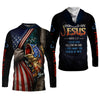 Maxcorners Hooked On Jesus Shirt, Personalized Christian Fishing Shirt, Mark 1:17 Fisher Of Men, Fishing UPF Shirts