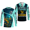 Maxcorners Some Go To Church And Think About Fishing Christian Fishing SPF Shirt For Men, Fisherman Gift, Men's Fishing Shirt