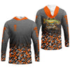 Maxcorners Skull Camo Personalized Fishing Shirt, Skeleton Angler, Skeleton Fisherman, Fishing Shirts For Men
