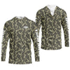 Maxcorners Camo Fishing Shirt for Men, Long Sleeve UPF Performance Fishing Shirt, Outdoor Angler Shirt
