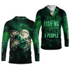 Maxcorners I Like Fishing And Maybe 3 People Shirt, Personalized Bass Fishing Long Sleeve For Men