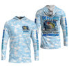 Maxcorners Personalized Camo Fishing Shirt, Go Fishing 3 Days A Week Shirt, Fishing UPF Shirts, Funny Fisherman Gift