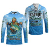 Maxcorners I’d Rather Be Caught Fishing Than Working Fishing UPF Shirts, Bigfoot Fishing Shirt, Funny Fishing Shirt