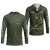 Maxcorners Bass Fishing Shirt, Personalized Military Fishing Long Sleeve Shirt, Funny Fishing Shirts For Men