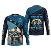 Maxcorners Mine's So Big I Have To Use Two Hands Funny Fishing Shirt, SPF Shirt For Men, Gift For Fisherman