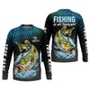 Maxcorners Fishing Is My Therapy Bass Fishing UPF Shirt – Personalized Fishing Shirt for Men
