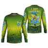 Maxcorners I Just Freaking Love Tuna Custom Name Fishing UPF Shirts, Gift For Fisherman, Men's Fishing Shirt