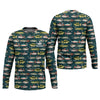 Maxcorners Personalized Freshwater Fish Fishing Shirt With Custom Name, Long Sleeve Fishing Shirt, Fishing Shirt For Men