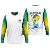 Maxcorners Personalized Christian Bass Fishing Shirt for Men, Be Fishers of Men UPF Fishing Shirt, Custom Name Fisherman Gift