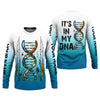 Maxcorners Personalized Fishing DNA Shirt, It's In My DNA Angler Gift For Men, Fishing UPF Shirts