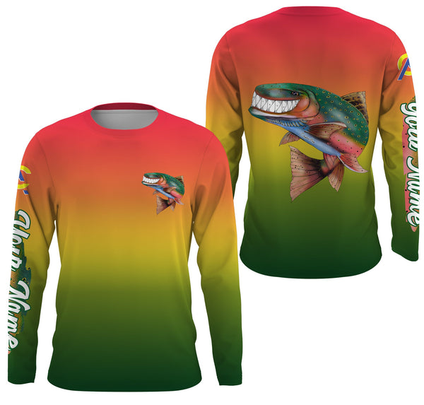 Maxcorners Customize Name Trout Fly Fishing 3D Shirts