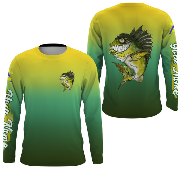 Maxcorners Customize Name Largemouth Bass Fishing 3D Shirts