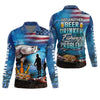 Maxcorners Just Another Beer Drinker With A Fishing Problem UPF Fishing Shirt, Men's Fishing Shirts, Funny Fisherman Gift
