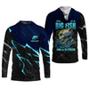 Maxcorners Happiness Is A Big Fish And A Witness Fishing UPF Shirts, Funny Fishing Shirt, Fishing Shirts For Men
