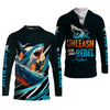 Maxcorners Shark Fishing SPF Shirts, Unleash Your Inner Rebel Performance Fishing Shirts, Fishing Shirts For Men