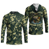 Maxcorners Fish Hard Drink Easy Green Camo Funny Fishing Shirt, SPF Shirt For Men, Largemouth Bass Fishing Shirts For Men