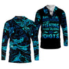 Maxcorners I'd Just Rather Be Fishing Than Talking To Idiots Funny Fishing Shirt, SPF Shirt For Men, Men's Fishing Shirt
