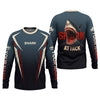 Maxcorners Shark Attack Fishing UPF Shirts, Fishing Tournament Shirt, Custom Fishing Shirt, Presents For Fishermen