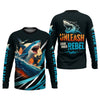 Maxcorners Shark Fishing SPF Shirts, Unleash Your Inner Rebel Performance Fishing Shirts, Fishing Shirts For Men