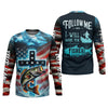 Maxcorners I Will Make You Fishers Of Men Christian Patriotic Fishing Shirt, Fishing UPF Shirts, Fishing Gifts For Men