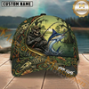 Maxcorners Swamp Fishing Scene Custom Name Fishing Cap