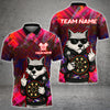 Graffiti-style wolf dart shirt with fierce artwork – custom name and team 3D design in multicolor options