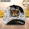 Maxcorners Silver Deer Hunting Camo Multicolor Options Personalized Name 3D Cap