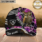 Maxcorners Hunting Deer Camo Woods Multicolor Options Personalized Name 3D Cap