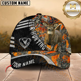 Maxcorners Hunting Deer Camo Woods Multicolor Options Personalized Name 3D Cap