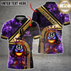 Maxcorners Billiards Shirt King 8 Ball Golden Fire Design Multicolor Options Personalized Name, Team Name 3D Shirt (4 Colors)
