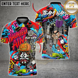 Maxcorners Dart Shirt Halloween Cartoon Graffiti Style Multioptions Personalized Name, Team Name Unisex 3D Shirt (4 Colors)