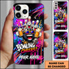 Maxcorners Bowling Beer Cheers Party Multicolor Personalized Name 3D Phone Case