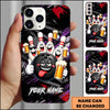 Maxcorners Funny Bowling Ball And Pins Beer Drunk Multicolor Personalized Name 3D Phone Case