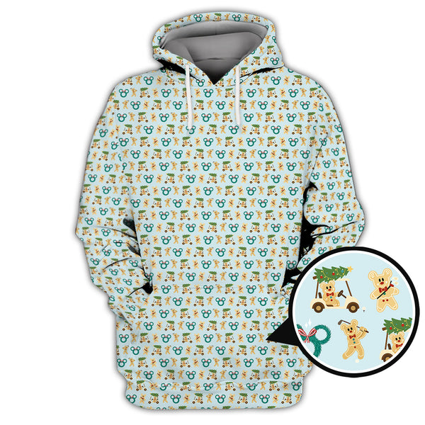 Maxcorners Funny Christmas Golf Shirt, Men's Pattern Golf shirt, Xmas Golf Shirt For Golfer