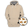 Maxcorners Pattern Golf Shirt, Crazy Dog Golf Shirt, Shiba Inu Golf For Men