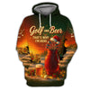 Maxcorners Personalized Christmas Golf Shirt, Funny Xmas Golf Shirt With Custom Name, Golf And Beer Shirt For Men
