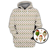 Maxcorners Christmas Golf Shirt For Men, Funny Pattern Golf Shirt , Xmas Golf Shirt, Golf Gift For Golfer