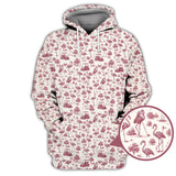 Maxcorners Flamingo Golf Shirt, Funny Pattern Golf Shirt, Crazy Golf Shirt For Golfer