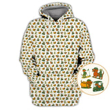 Maxcorners Dachshund Pattern Golf Shirt â€“ Funny Dog Golf Polos For Pet Lovers - Golf Gift For Golfers