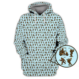 Maxcorners Crazy Golf Pattern Shirt, Bigfoot Golf Shirt For Men, Golf Gift For Golfer