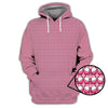 Maxcorners Breast Cancer Pattern Golf Shirt, Pink Golf Shirt, Golf Gift For Golfers, Breast Cancer Golf Shirt