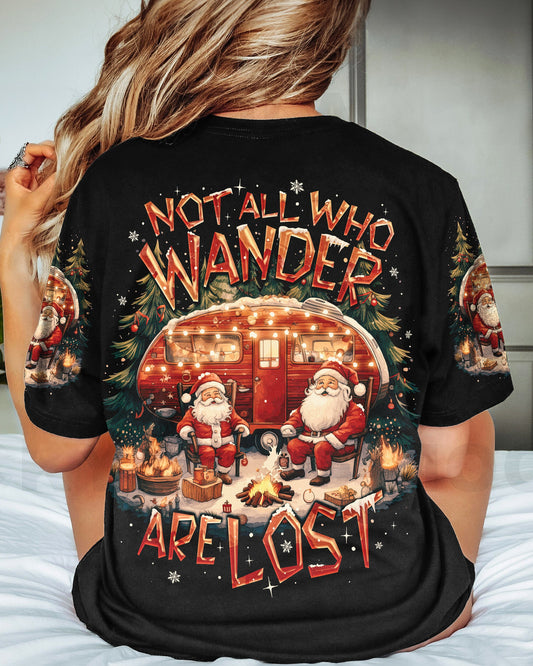 Maxcorners Not All Who Wander Are Lost Santa Christmas All Over Print LM2101