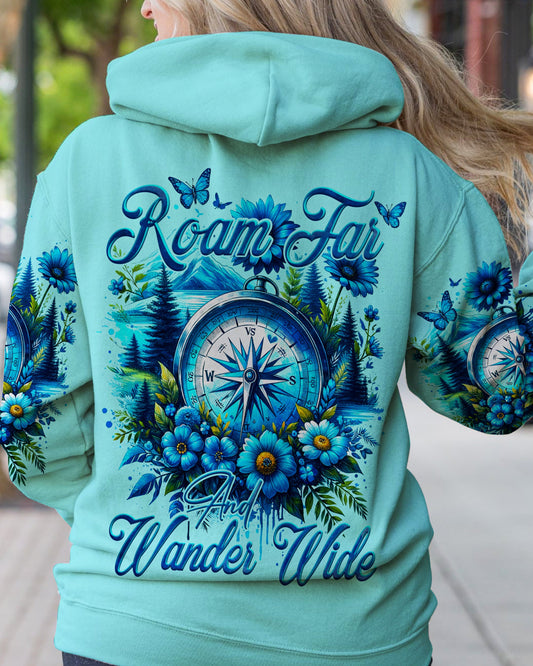 Maxcorners Roam Far And Wander Wide Compass All Over Print LM2101
