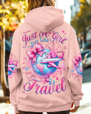 Maxcorners Just A Girl Who Loves Travel All Over Print LM1501