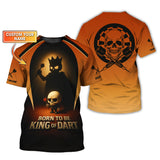 Maxcorners Born to be King of Dart Shirt, Custom Darts Polo Shirts, Darts Clothing LM0509