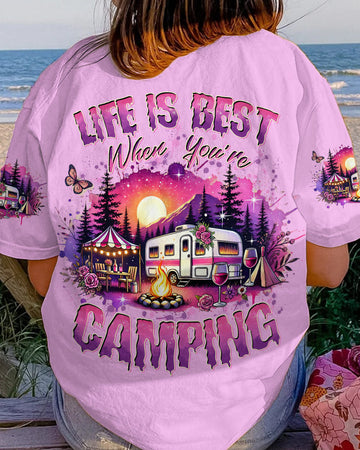 Maxcorners Life Is Best When You're Camping All Over Print LM2101