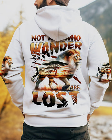 Maxcorners Not All Who Wander Are Lost Lion All Over Print LM2101
