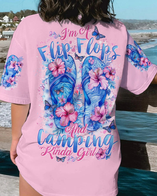 Maxcorners Flip Flops And Camping Kinda Girl All Over Print LM2101