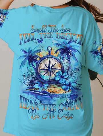 Maxcorners Smell The Sea Feel The Breeze Compass All Over Print LM2101